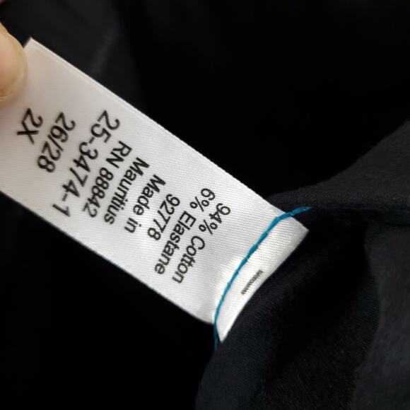 Woman Within Stretch Cotton Side-Stripe Bootcut Pant Size 26/28 - Picture 9 of 10